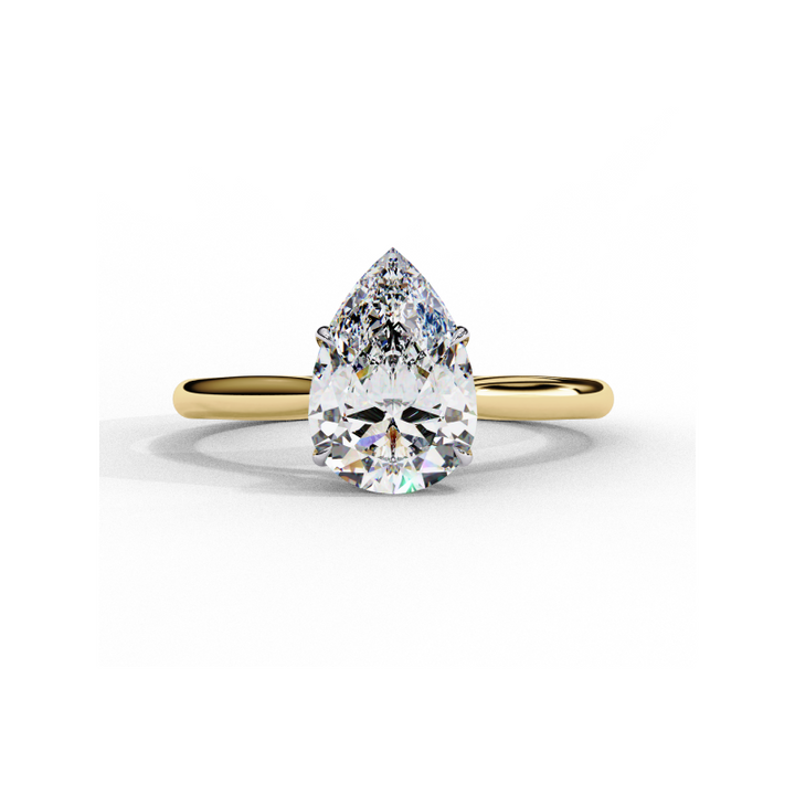 Luminara Pear Solitaire Ring
