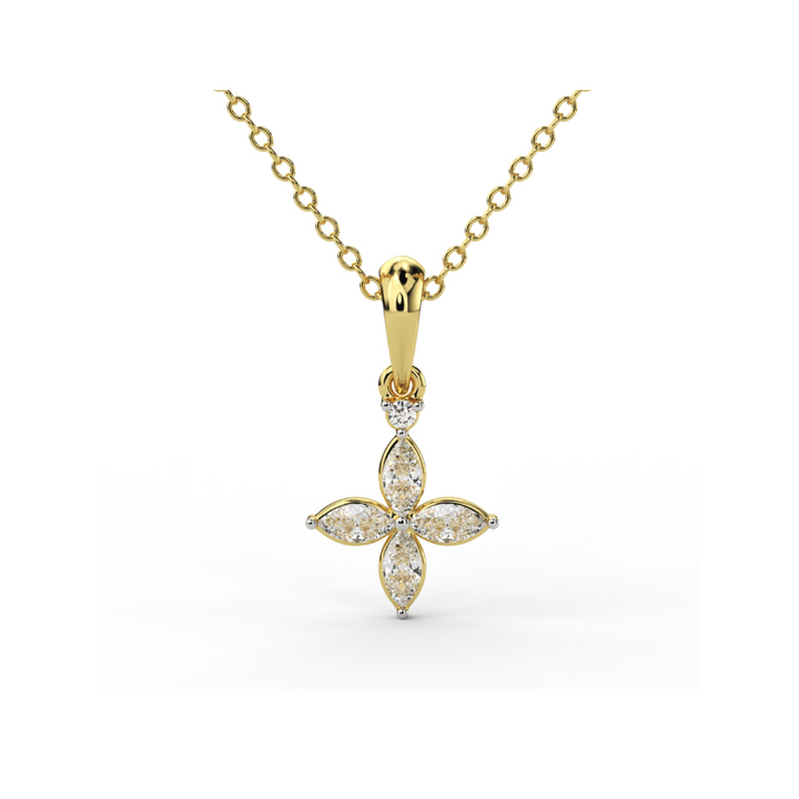 Celestial Bloom Diamond Pendant