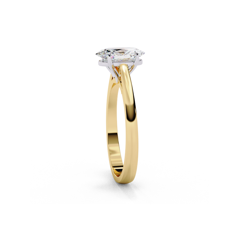 Elegant Oval Solitaire
