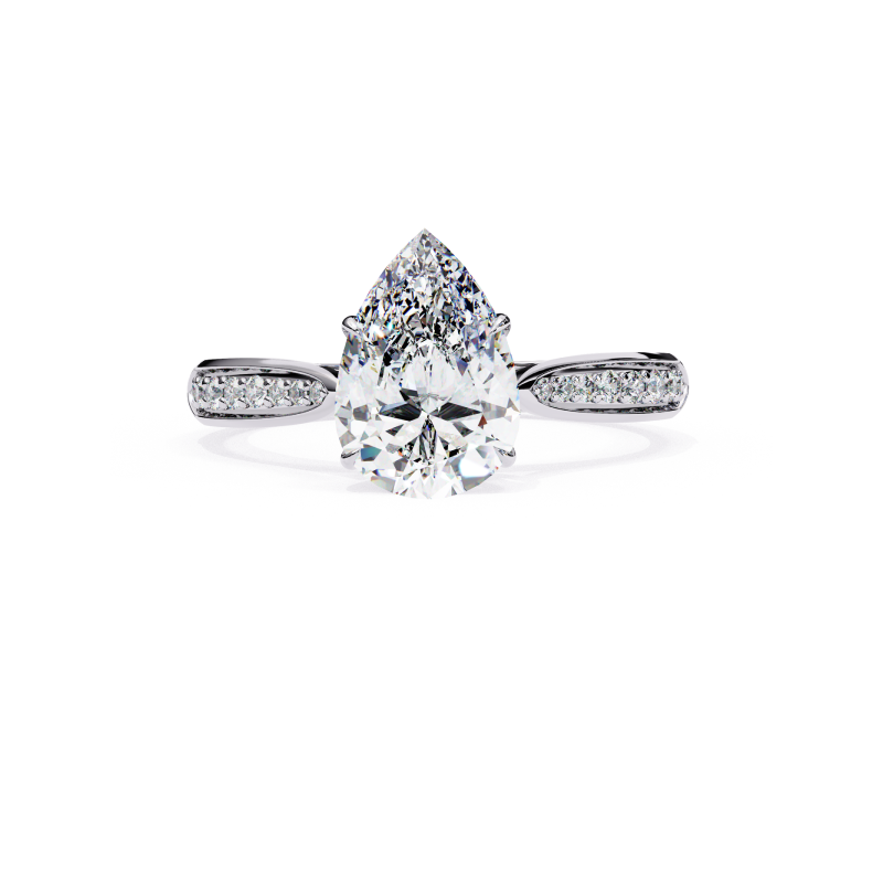 Aurora Teardrop Ring
